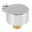 Wall Supply Elbow,Brass Round Mount Shower Hose Connector-Silver 1