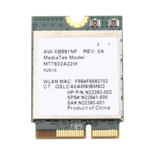 WiFi 6E MT7922 M.2 Wireless Card 5374Mbps BT5.3 Tri Band 2.4G/5G/6Ghz