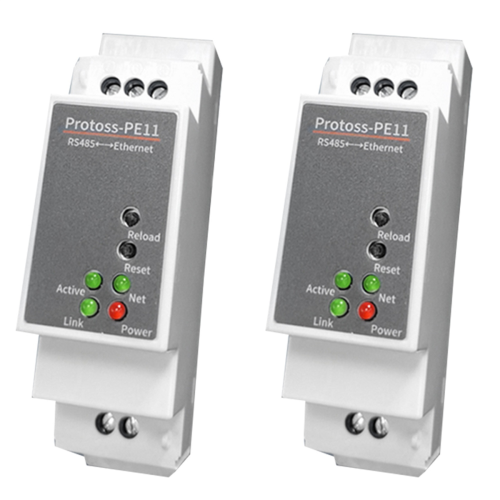 DIN-Rail Serial Port RS485 to Ethernet Converter Server 1