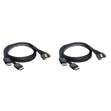 Slim sas SFF-8654 8i to Oculink SFF-8611 4i x2 high-speed cable