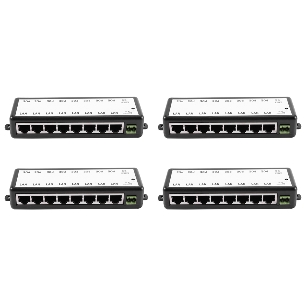 8 Ports Poe Injector Splitter For Cctv Network Camera 4851857705206
