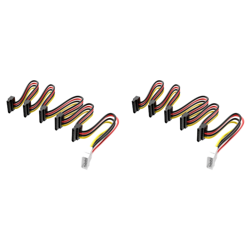 Power Cable Splitter 1 to 5 Hard Drive Disk 1