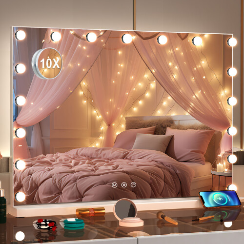 17LED Vanity Mirror & Lights Hollywood For Dressing Table Make-up UK 1