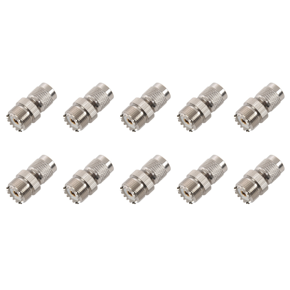 Melitt Men's Silver Tnc To Pl259 Uhf Fe Adapter Connector,
