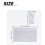 10inch Wireless Keyboard and Mouse RGB Backlit Rechargeable White 7