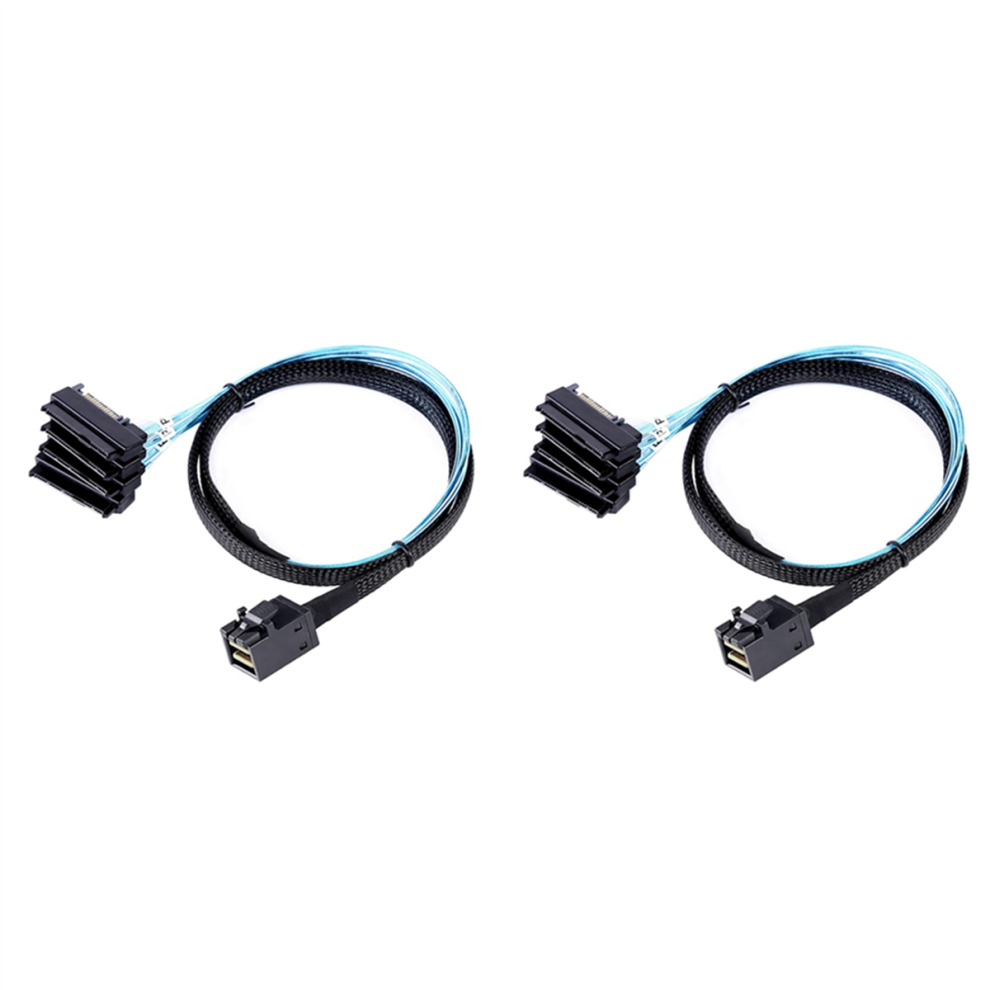 Mini Sas Hd 12G Sff8643 To 4 29 Pin Sff8482 Cable Connectors Black 4851857731458