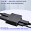 8K DP Switch DisplayPort 1.4 Bi-Direction Converter 2X1/1X2 9