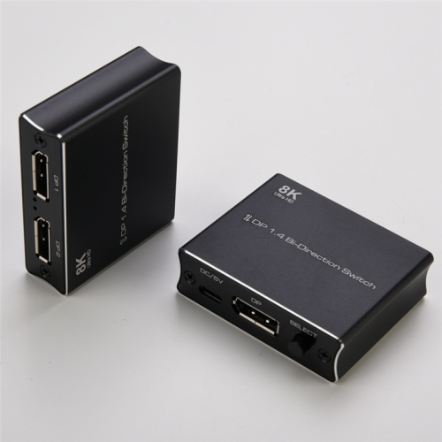 8K DP Switch DisplayPort 1.4 Bi-Direction Converter 2X1/1X2 1