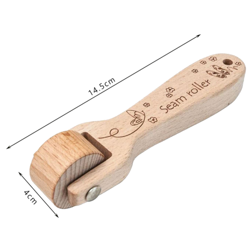 Seam Roller Beech Wood Tailors Flattening Tool Accessories 2
