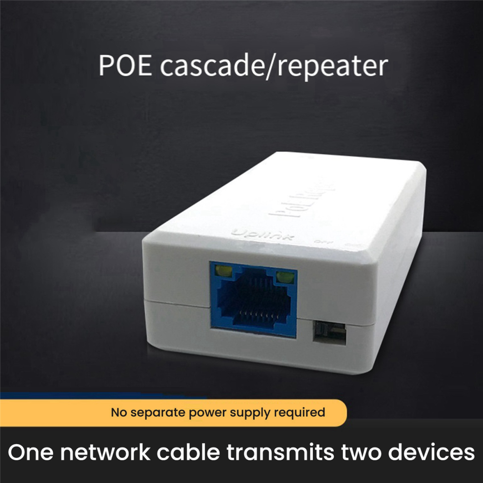 Poe Repeater 10/100Mbps 1 To 2 Poe Extender With Ieee802.3af/At 48V 4851857742799