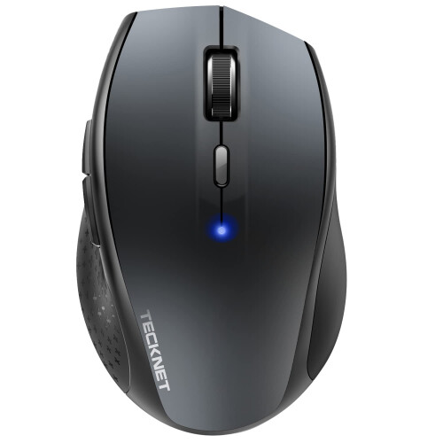 TeckNet TECKNET Bluetooth Mouse, 4800 DPI Wireless Mouse, Cordless Mice Ergonomic Portable Mouse for Laptop, Computer Mouse with 6 Adjustable DPI, PC Mouse