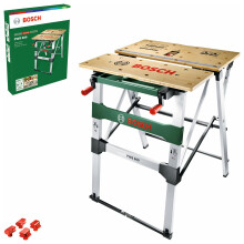 Bosch Work Bench PWB 600 (4 blade clamps, max. load capacity: 200 kg, in Carton Packaging)