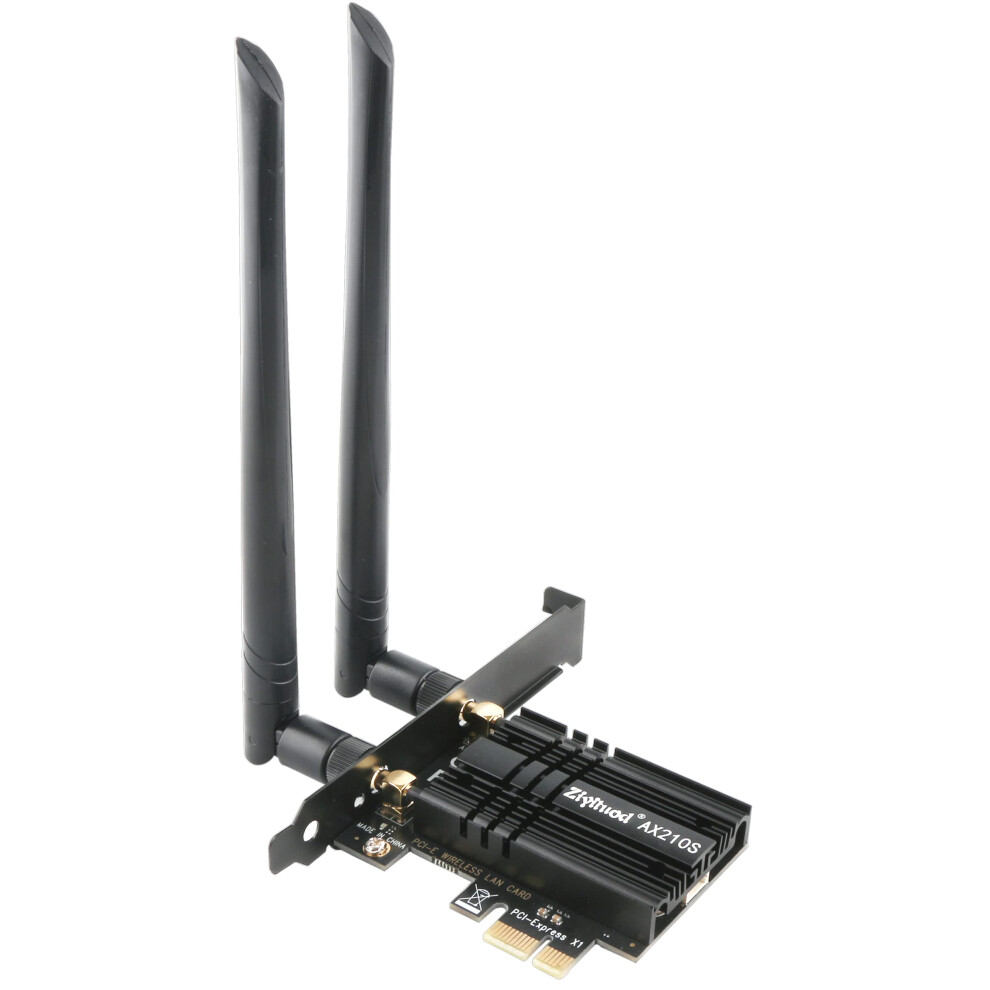 Wifi Card 5400Mbps 6E Wireless Wifi Bluetooth 5.3 Pcie Network Card, Intel Wifi 6E Ax210 Chip, 6Ghz/5Ghz/2.4Ghz Pci Express Bluetooth Wifi 6 Card For 8000000919861