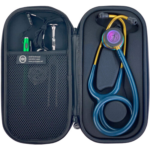 Pod Technical Classicpod Micro Stethoscope Case for Littmann Classic Stethoscopes - All Black 1