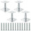 4PCS 100-150mm Galvanised Adjustable Elevated Post Base Support, Heavy Duty Roof Support for Building 1