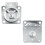 4PCS 100-150mm Galvanised Adjustable Elevated Post Base Support, Heavy Duty Roof Support for Building 3