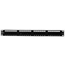 Evoges 24 Ports UTP CAT6 1U Patch Panel, Rack Mountable, Ethernet Network Patch Panel for Cable Management, Durable and Easy Installation