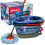 O-Cedar EasyWring RinseClean Microfiber Spin Mop & Bucket Floor Cleaning System, Grey 1