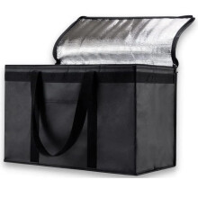 XXL 80 Litre Multipurpose Collapsible Delivery Bag for Uber Eats Menulog Doordash Large Insulated Pizza Bag with Zipper Closure Food or Grocery