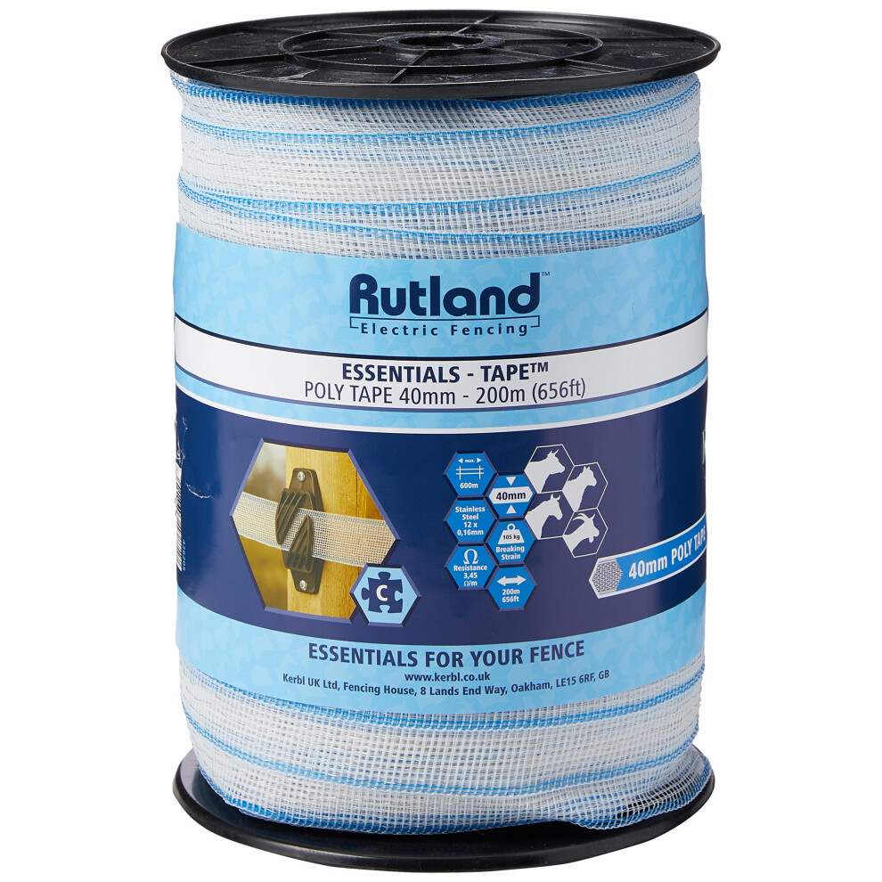 Kerbl Rutland Essentials Poly Tape 40Mm (200M)