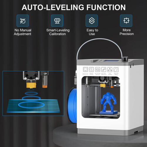 WEEFUN Upgraded Tina2 3D Printer, Auto Leveling DIY 3D Printers for Beginners, Fully Open Source with Resume Printing, LCD Screen and Removable 2