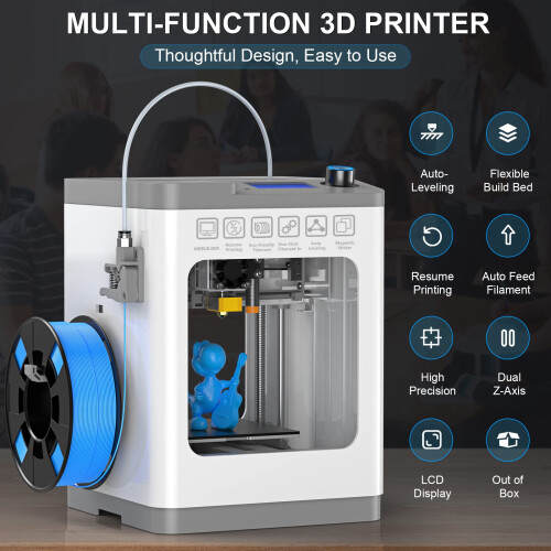 WEEFUN Upgraded Tina2 3D Printer, Auto Leveling DIY 3D Printers for Beginners, Fully Open Source with Resume Printing, LCD Screen and Removable 1