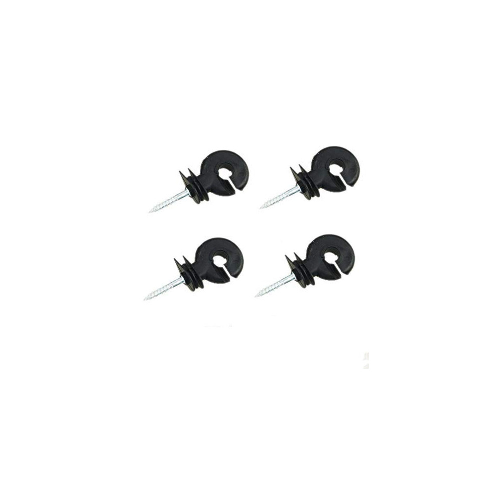 Katsu Electric Fence Ring Insulators 50X Pack, Screw-In Ring Insulators Electric Fence Accessories For Wood Posts Field Guardian Fencing Pasture Gates 8000000932327