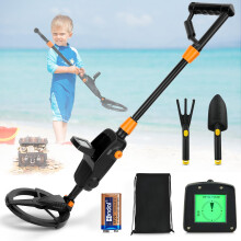 Kids Metal Detector, Potuem Lightweight Metal Detectors kids with LCD Display and Waterproof Search Coil, High Sensitivity Metal Detector for Kids
