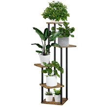MUAEEOK Plant Stand 5 Tier 106 cm/41.8 Inch Plant Stands Indoor Metal Flower Shelf for Multiple Plants Corner Tall Flower Holders for Patio Garden