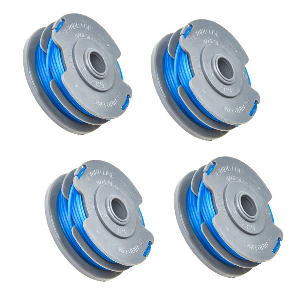 Lmydido For Flymo Fl289 Strimmer Line Strimmer Spool 1.65Mm Double Autofeed Spool & Line For Flymo Trimmer (4 Pcs)