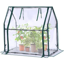Mini Greenhouse for Indoor Outdoor: Ohuhu Desktop Portable Green House with Waterproof Pad for Small Plants Nursery Germination, 36"x18"x33" Light