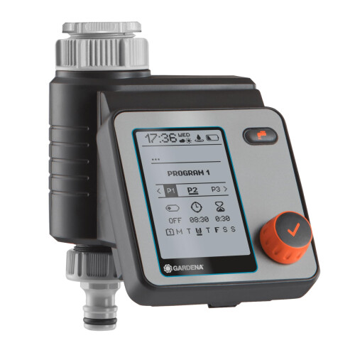 Gardena Gardena Watering Control Master: Automatic and time-saving watering, 6 schedules, LCD display, Water Now function, Safe-Stop (1892-20) 2