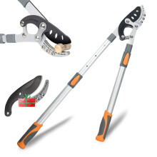 AIRAJ 70-103cm Anvil Lopper, Loppers Heavy Duty Telescopic, SK-5 Sharp Steel Blade, can Trim Tough Branches and Hedges Over 5cm,Ideal Loppers for