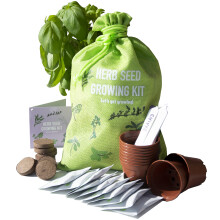 Scott&Co. Herbs Seed Kit, 10 Different Herb Seed Varieties to Grow Your Own, Basil, Coriander, Chives and More. Seeds, Pots, Plant Labels and Compost,