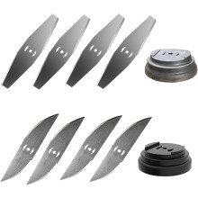 Strimmer, Cordless Strimmer, Grass Trimmer, Strimmer Cordless, Garden Strimmer, Grass Trimmer Blade Heads Replacements, With Blade Base 8 Pack