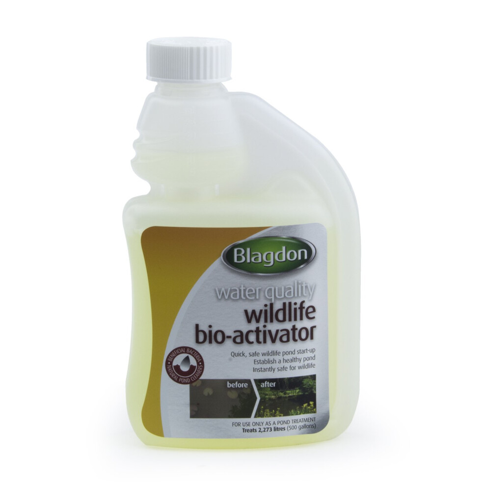 Blagdon Pond Bio-Activator Water Treatment, 250 ml, Adds Natural Essential Beneficial Start up Bacteria for Filter Media, Fast Acting, Wildlife Safe,