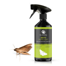 EcoValley Moth Repellent Spray - 500ml Lavender Scented Natural Wardrobe & Clothing Protector - Effective Carpet Protection - Safe & Eco-Friendly