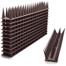 EWENYS Bird Spikes for Fence Tops, Plastic Fence Toppers and Roof Tall Spikes 1.46'' to Keep Pigeon Seagull or Animals Stop, Fox Squirrel Deterrent