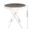 PHI VILLA Folding Side Table, Foldable Coffee Table, Outdoor Garden Table, Small Round Patio Table - Black 5
