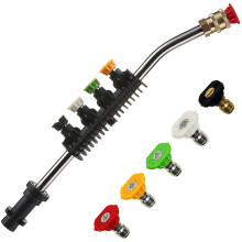 Dirt Blaster Power Lance for Karcher K2 K3 K4 K5 K6 K7, Jet Wash Extension Wand with 5 Replacement Nozzles, Pressure Washer Gun Accessory Spray Lance,