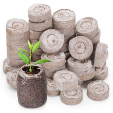 GOTVUGE 100pcs Seed Starter Pods Coir Pellets 30mm for Seedlings, Garden Plant Seed Starter Kit for Vegetable, Flower, Bonsai Tree