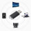 Clé USB 1 Go noire, mince, capuchon transparent 6