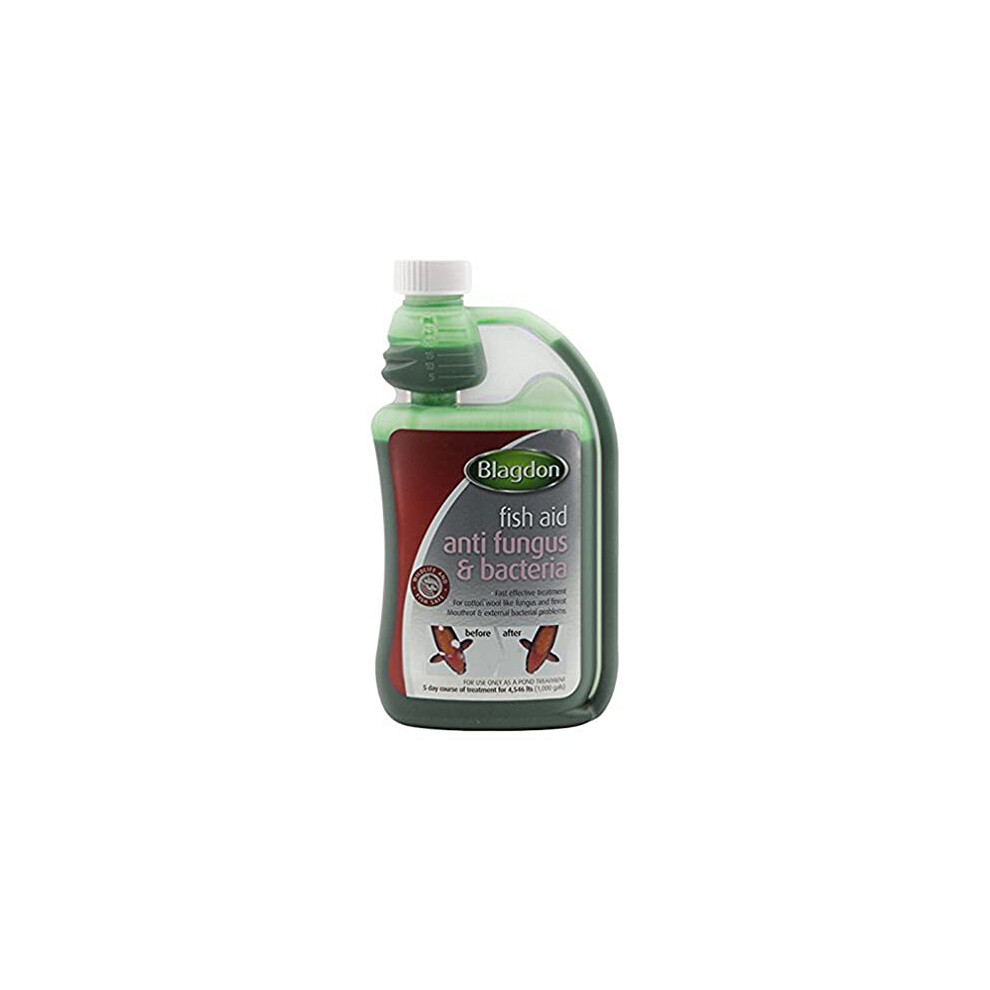 Blagdon Fast Acting Anti-Fungus & Bacteria Water Treatment For All Pond Fish, Finrot, Mouthrot, External Bacterial Infections, Wildlife & Fish Safe,
