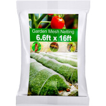 Garden Insect Mesh Netting 6.6ft x 16ft (2m x 5m), Wohohoho 1mm Ultra Fine Mosquito Netting Bug Netting Bird Netting Insect Barrier, 60 Mesh per Inch