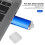Clé USB 8 Go transparente bleue Mini USB 2.0 7