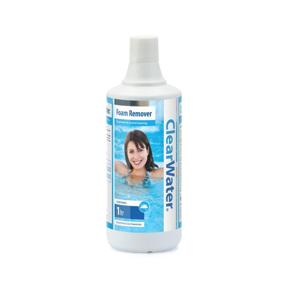 Clearwater Foam Remover for Swimming Pool and Spa Treatment, 1 Litre