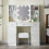 Bedroom Dressing Table Makeup Desk with LED Mirror 3 drawers +Stool Uk 1