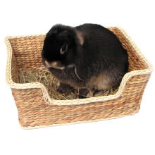 Rosewood Naturals Chill 'n' Snooze Bed, Small Animal Sleeper, Natural Materials Hand Woven for Rabbits, Guinea Pigs, Ferrets, Chinchillas, Degus and