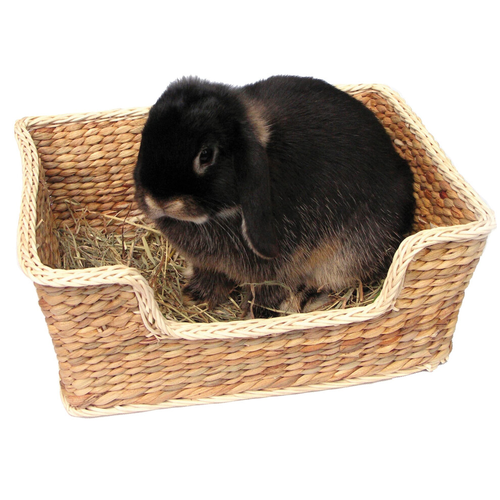 Rosewood Naturals Chill 'n' Snooze Bed, Small Animal Sleeper, Natural Materials Hand Woven for Rabbits, Guinea Pigs, Ferrets, Chinchillas, Degus and