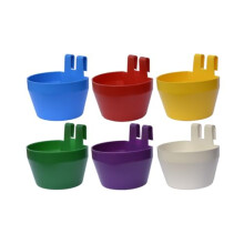Supa Poultry Cage Cups / Galley Cups / Aviary Cups, Pack of 12, Suitable For Both Food, Grit Or Water, Includes Integral Hook So The Cups Can Be Hung